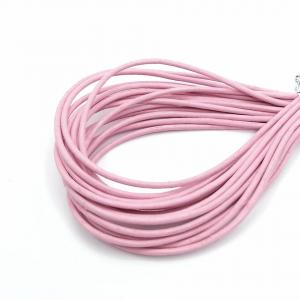 Lederband rosa 1 mm echt Rindsleder rund Schnur Lederriemen